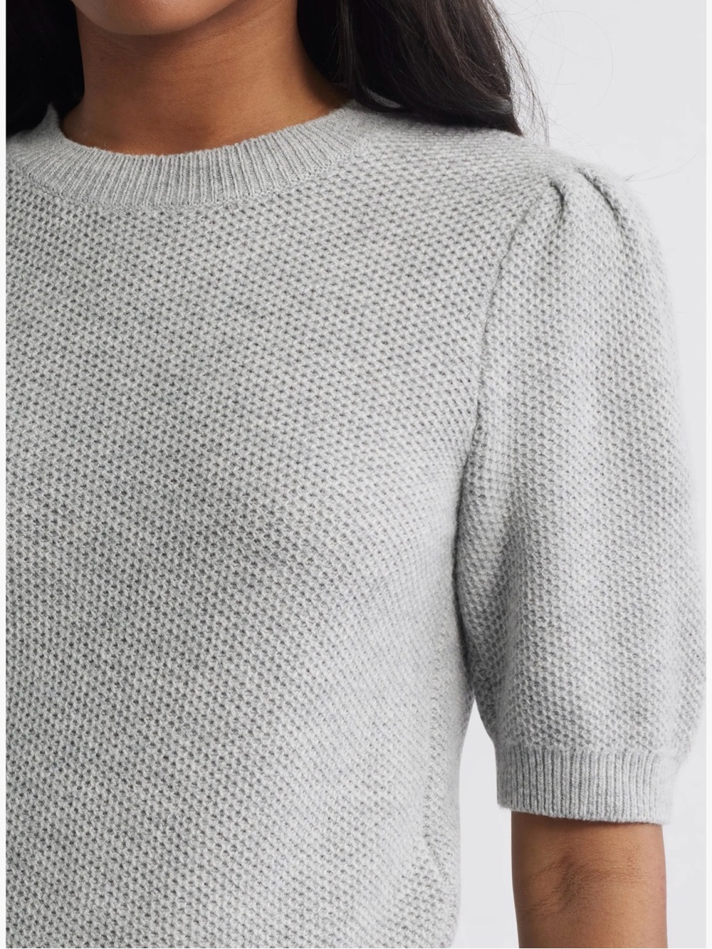 Madewell Puff Sleeve Textured Sweater NWT - Picture 4 of 11